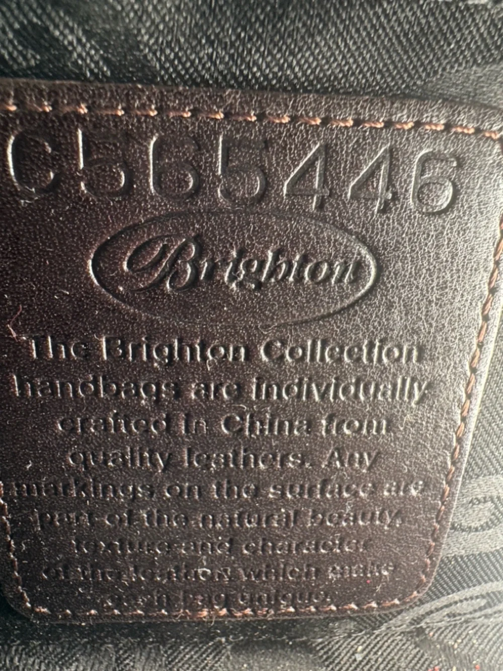 BRIGHTON Cheryl H30549 Black Brown Leather Small Handbag EUC KL $200